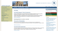 Desktop Screenshot of humboldt-graduate-school.de